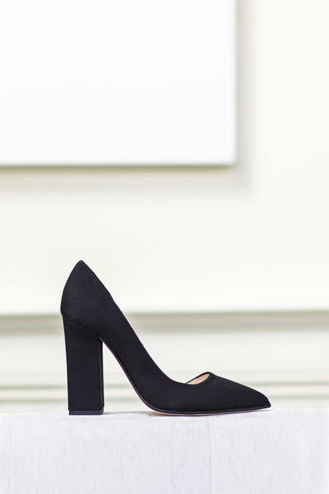 D'orsa heel in stealth black, $345